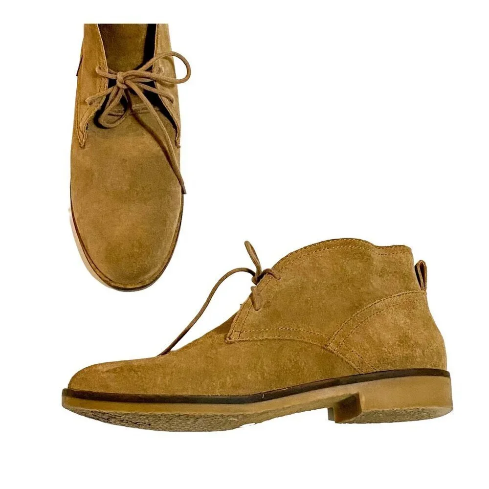 Lucky Brand Garboh Tan Suede Dessert Booties 10M